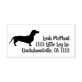 Terugkeeradres Dachshund Rubberstempel (Afrduk)