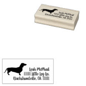 Terugkeeradres Dachshund Rubberstempel (Gestempeld)
