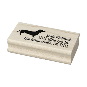 Terugkeeradres Dachshund Rubberstempel