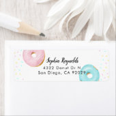 Terugkeeradres Donut Party Etiket (Insitu)