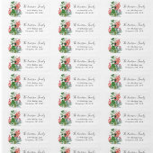 Terugkeeradres feestdag Greenery Etiket