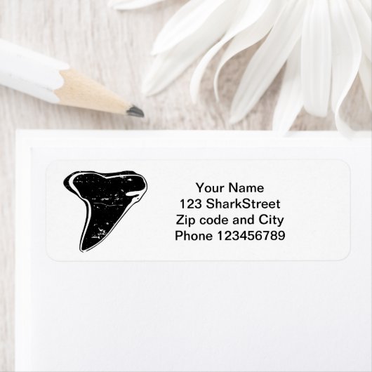 Terugkeeradres haaientanden stickers (Insitu)
