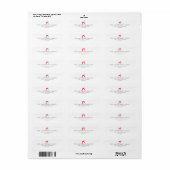 Terugkeeradres kerstboog etiket (Full Sheet)