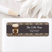 Terugkeeradres koffiehuis etiket (Insitu)