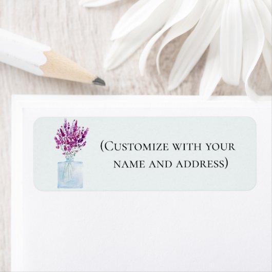 Terugkeeradres lavender etiket (Insitu)