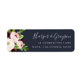 Terugkeeradres middernacht Romance Etiket (Voorkant)