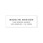 Terugkeeradres Moderne Minimale naam Rubberstempel (Afrduk)