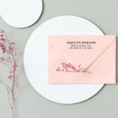 Terugkeeradres Moderne Minimale naam Rubberstempel