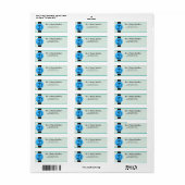 Terugkeeradres monogram etiket (Full Sheet)