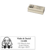 Terugkeeradres poedelhond rubberstempel (Gestempeld)