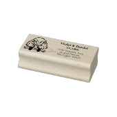 Terugkeeradres poedelhond rubberstempel (Stempel)