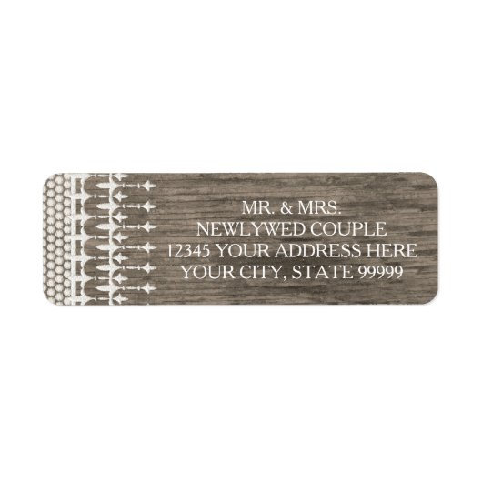 Terugkeeradres Rustieke  Kant Verweerde Raad Etiket (Voorkant)