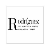 Terugkeeradres Schoon Eenvoudig Minimaal Contact Zelfinktende Stempel (Design)