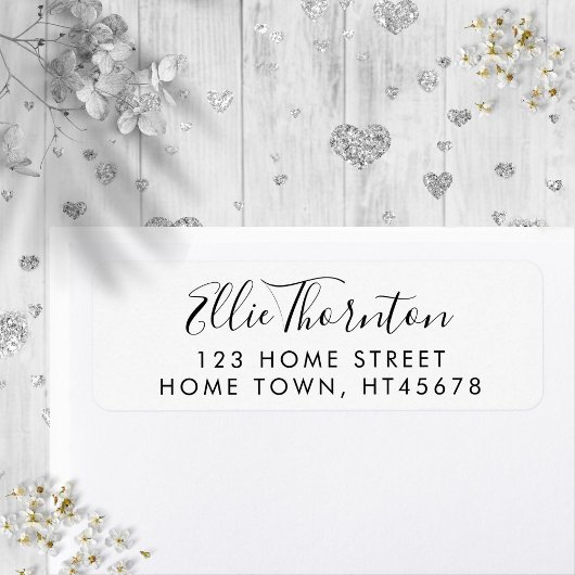 Terugkeeradres scriptnaam etiket