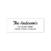 Terugkeeradres scriptnaam rubberstempel (Afrduk)