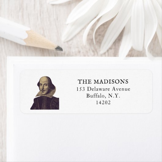 Terugkeeradres Shakespeare Bookish Performing Arts Etiket (Insitu)