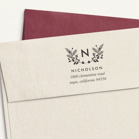 Terugkeeradres vakantiebloei  zelfinktende stempel