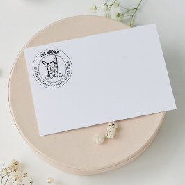 Terugkeeradres van de Abessijnse kat Rubberstempel