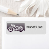 TERUGKEERADRES VAN DE MOTORCYCLUS ; ETIKETTEN (Insitu)