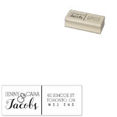 Terugkeeradres van paren rubberstempel (Gestempeld)