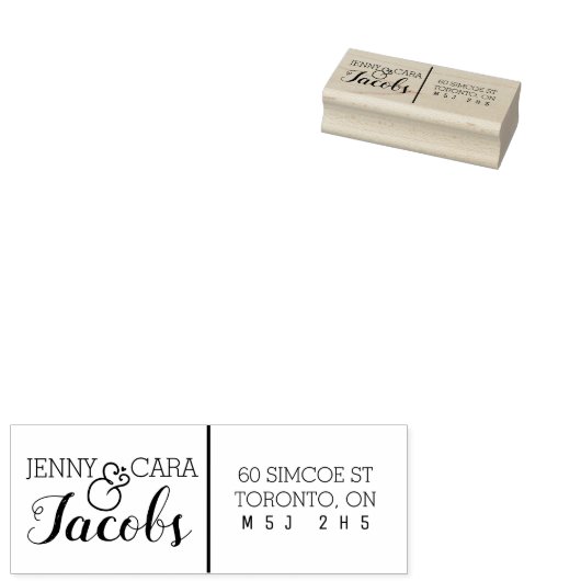 Terugkeeradres van paren rubberstempel (Gestempeld)