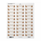 terugkeeradres voor hazelhout etiket (Full Sheet)