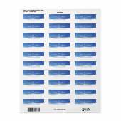 Terugkeeradres waterverf nautical anchor monogram  etiket (Full Sheet)