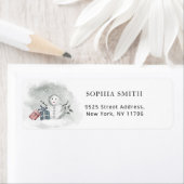 Terugkeeradres winterbaby shower etiket (Insitu)