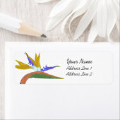 Terugkeeradreslabel van Bird of Paradise Etiket (Insitu)