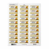 Terugkeeradreslabels bouwgroep etiket (Full Sheet)