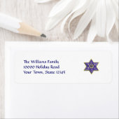 Terugkeeradreslabels Star of David Etiket (Insitu)