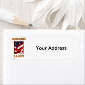 Terugkeeradreslabels van de Amerikaanse marine Etiket (Insitu)