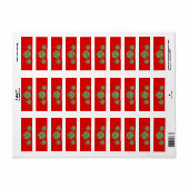 Terugkeeradreslabels voor kerstversiering etiket (Full Sheet)