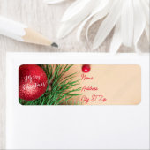 Terugkeeradreslabels voor kerstversiering etiket (Insitu)