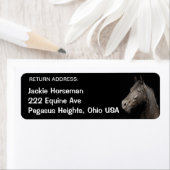 Terugkeeradreslabels voor PAARDACHTIGEN Etiket (Insitu)