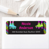 Terugkeeradreslabels voor rolschaatsen etiket (Insitu)