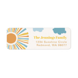 Terugkeeradreslabels voor Sun Etiket