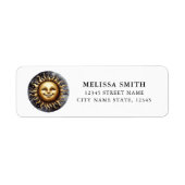 Terugkeeradreslabels voor Sun Etiket (Voorkant)