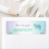 Terugkeeradreslabels voor zeemeermin Magical Merma Etiket (Insitu)