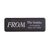 Terugkeerlabel voor schoolbord etiket (Voorkant)