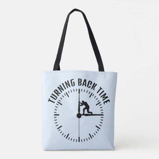 terugkeertijd tote bag (Achterkant)