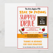 terugkeren naar scholier FLYER voor drive levering Kaart (Voorkant / Achterkant)