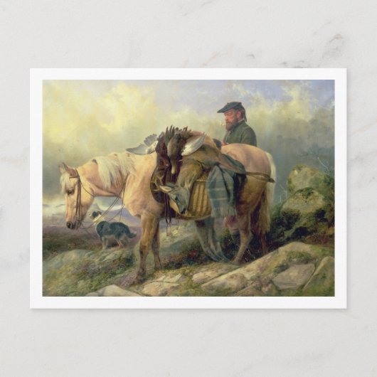 Terugkeren uit de heuvel, 1868 briefkaart (Voorkant)