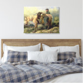 Terugkeren uit de heuvel, 1868 canvas afdruk (Insitu (Slaapkamer))