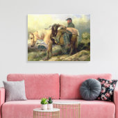 Terugkeren uit de heuvel, 1868 canvas afdruk (Insitu (Woonkamer))