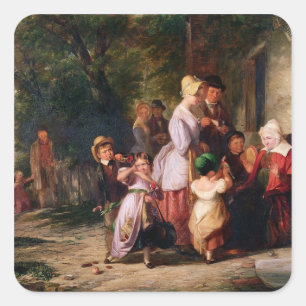 Terugkeren van de Beurs Vierkante Sticker