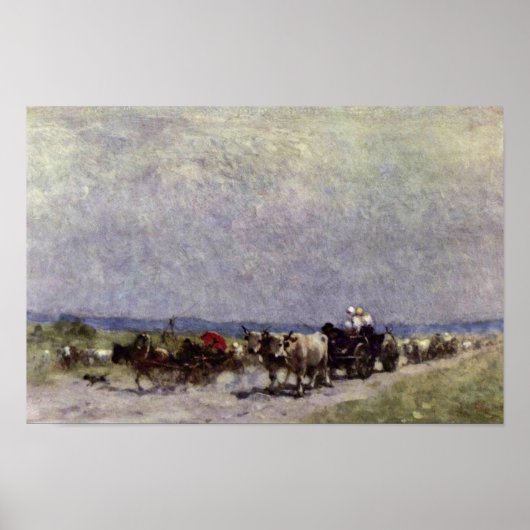 Terugkeren van de Fair door Grigorescu Nicolae Poster (Voorkant)