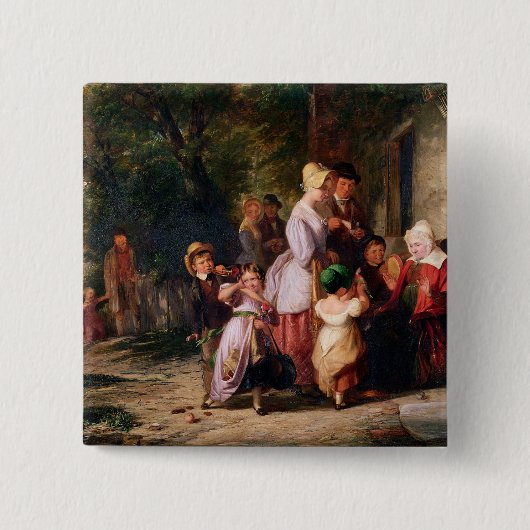 Terugkeren van de Fair Vierkante Button 5,1 Cm (Voorkant)