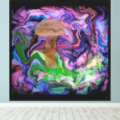 Terugkerende Paddenstoel Canvas Afdruk (Insitu (Houten vloer))