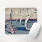 Terugkerende zeilen in Takanawa door Ando, Hiroshi Muismat (Met muis)